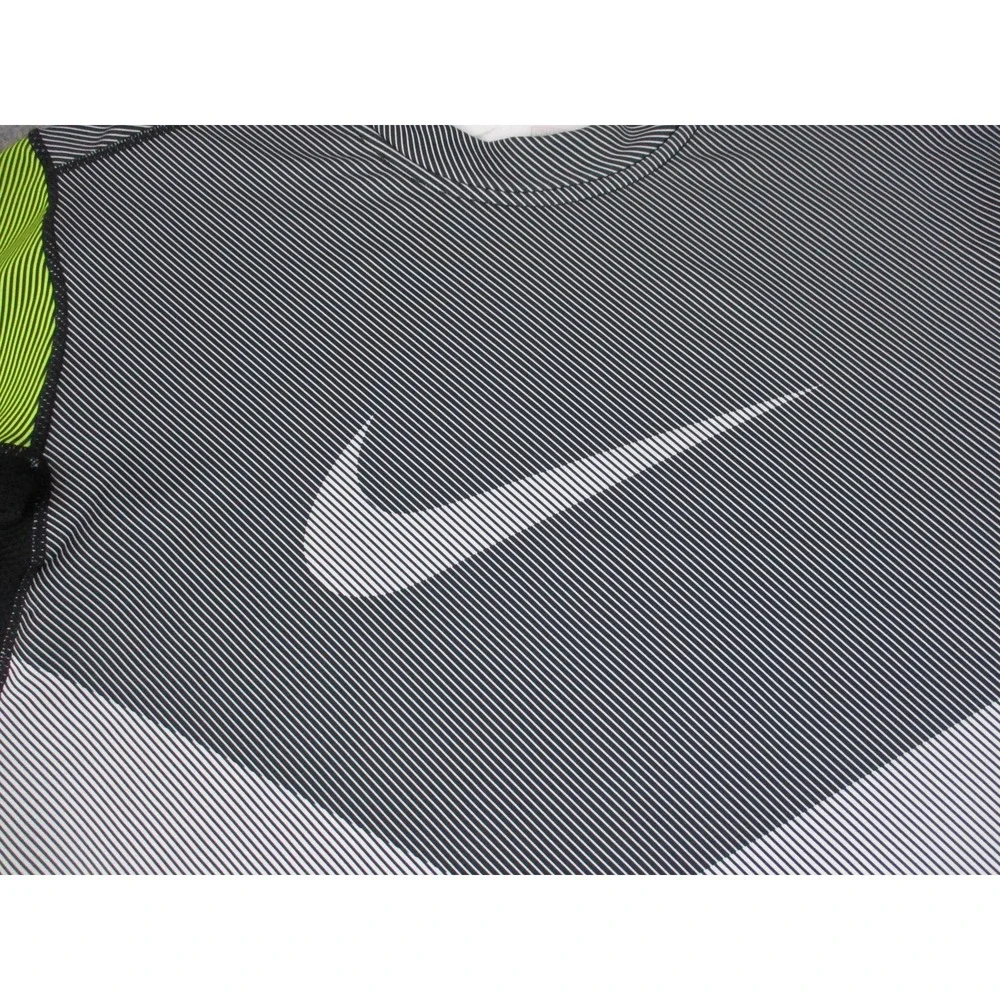 Nike Pro Shirt Mens Large Gray Dri-FIT Compression Long Sleeve Running Training